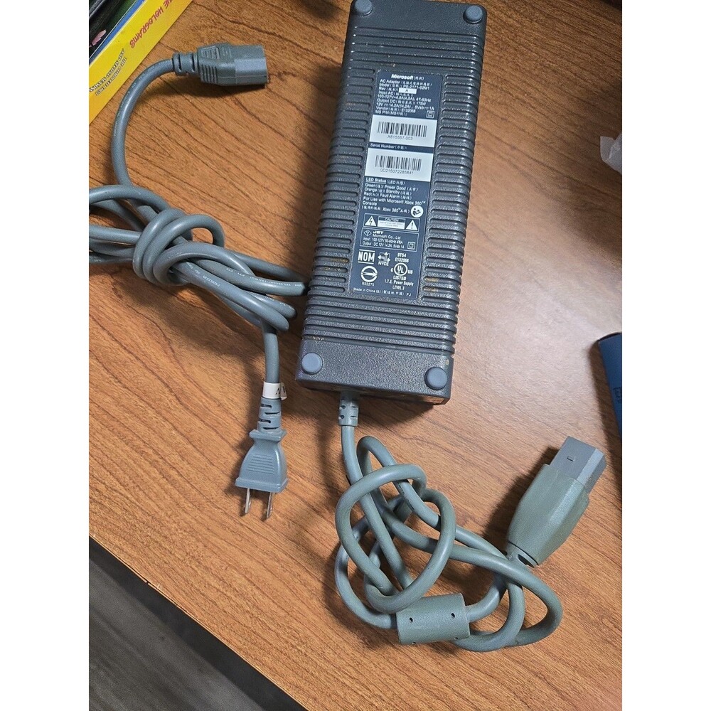 OEM Microsoft Xbox 360 175W Power Supply (PB-2171-02M1) Wall Tested LED verfify